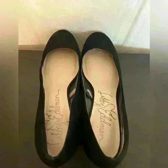 Libby Edelman Black 2 1/2” Square Heels‎ Women's Size 9.5 - Comfortable Stylish - Picture 7 of 9